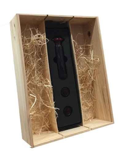 CAJA MADERA + BOMBA VACIO
