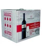 Vinos Barcelona Caja Ram&oacute;n Blibao + copas
